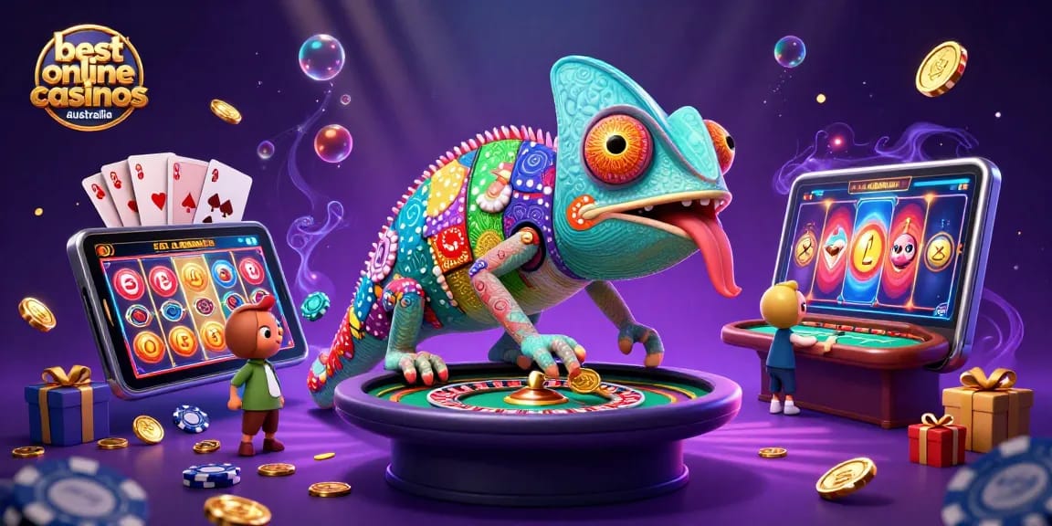 Experience the action at the best online casinos Australia with colorful characters and dynamic gaming elements.
