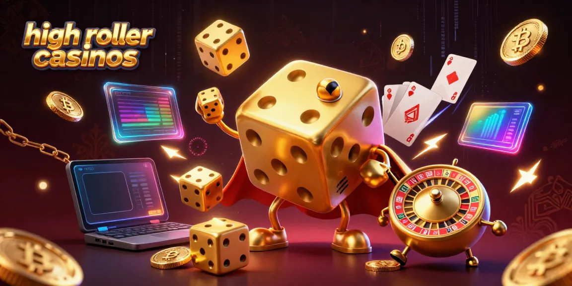 Experience thrilling action at high roller casinos with vibrant 3D characters and crypto elements.
