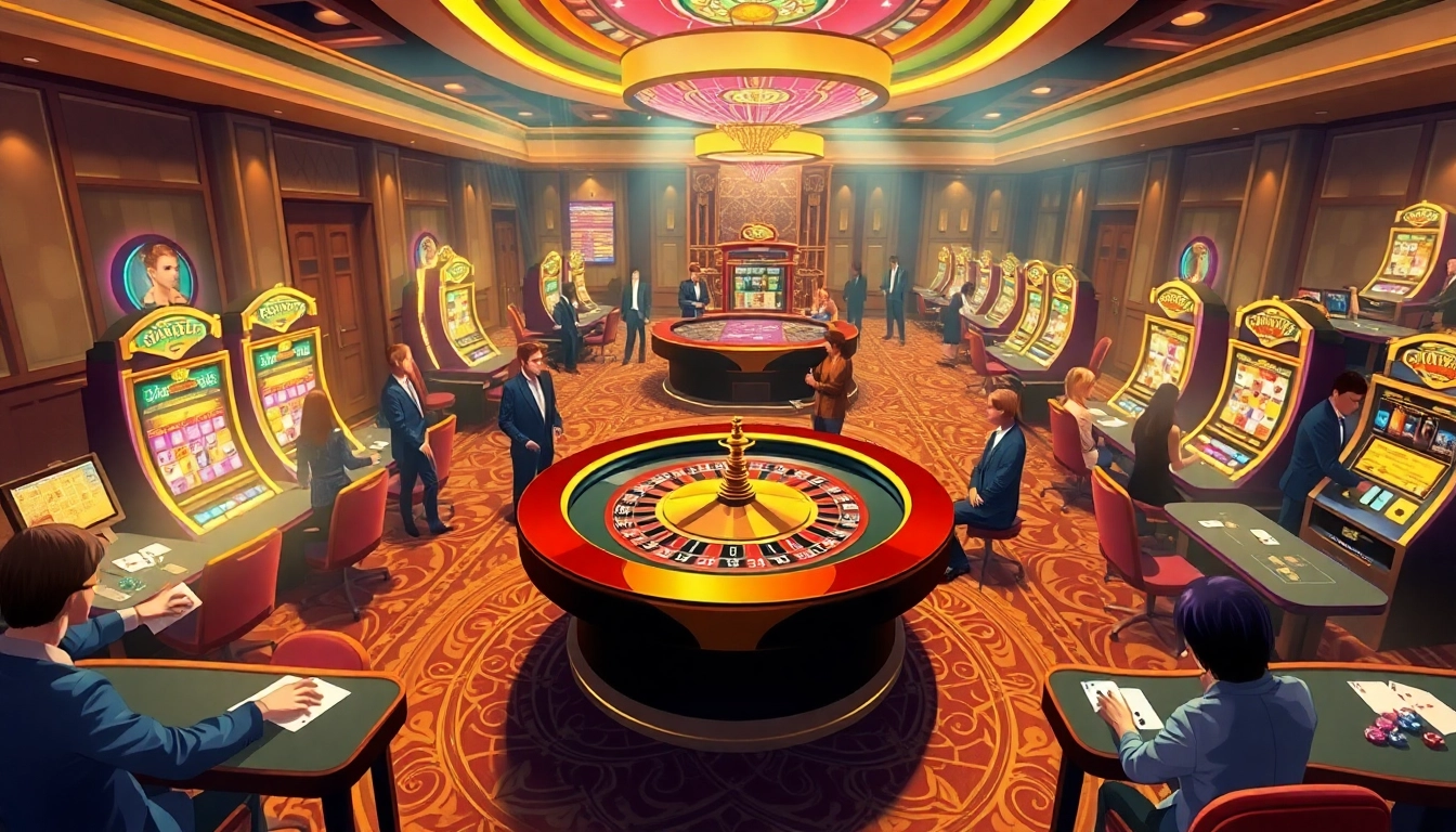 Experience thrilling gaming at abc88.app with professional dealers and vibrant casino ambiance.