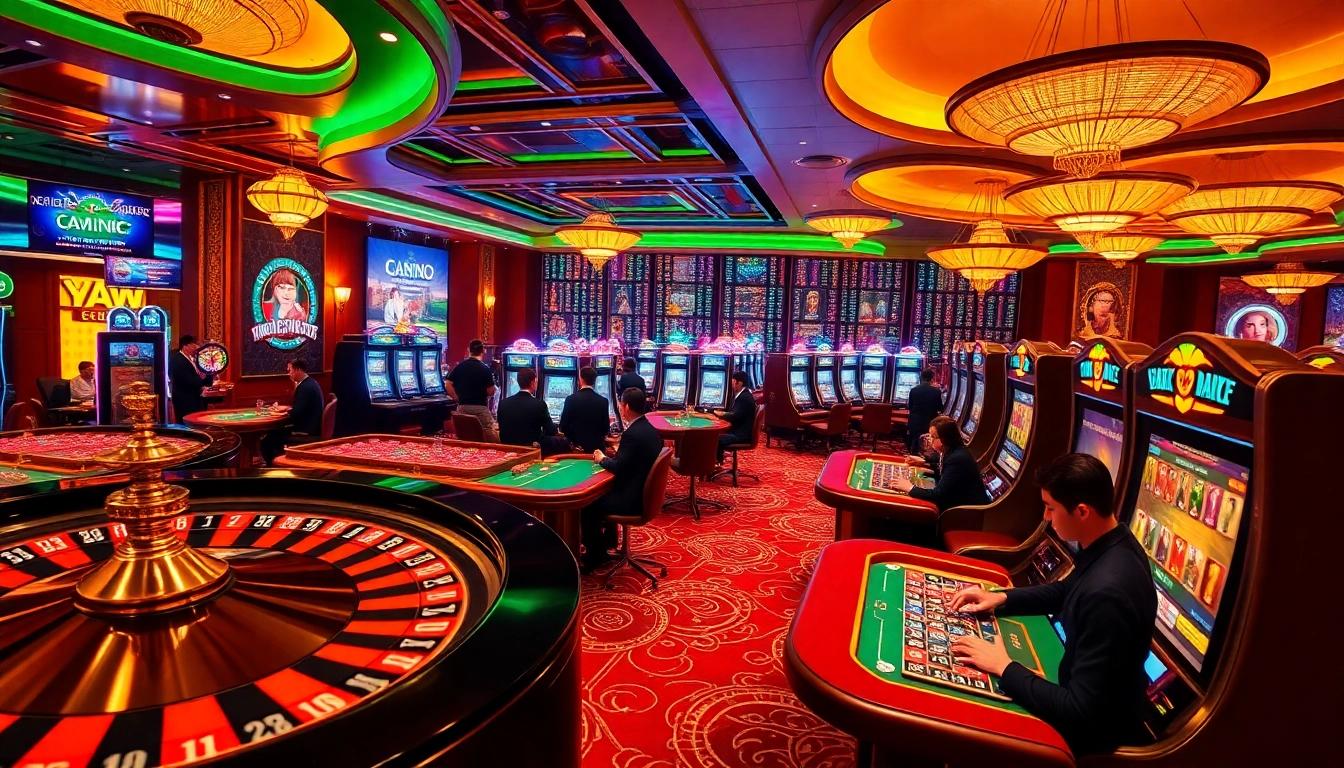Engaging gamblers at vibrant online tables featuring roulette and chips at https://sv388.financial/.