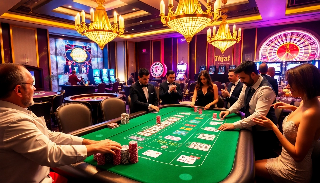 Engage with tha-bet pro's exciting casino experience featuring blackjack and vibrant atmosphere.