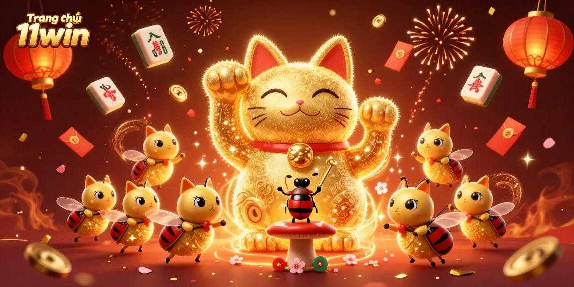 Experience winning vibes at Trang chủ 11win with a unique, dynamic casino illustration.